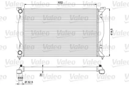 232963 VALEO Радиатор, охлаждение двигателя