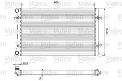 234335 VALEO Радиатор, охлаждение двигателя