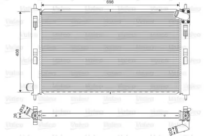 701577 VALEO Радиатор, охлаждение двигателя