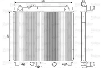 701596 VALEO Радиатор, охлаждение двигателя