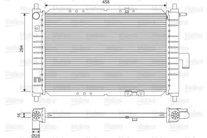 734251 VALEO Радиатор, охлаждение двигателя