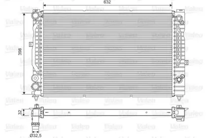 734752 VALEO Радиатор, охлаждение двигателя