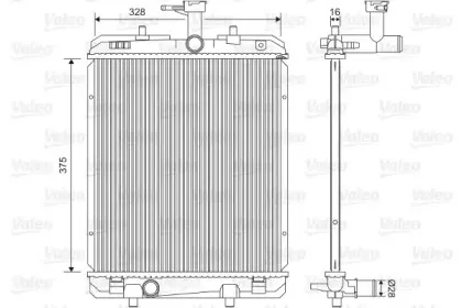 735069 VALEO Радиатор, охлаждение двигателя