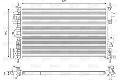 735482 VALEO Радиатор, охлаждение двигателя