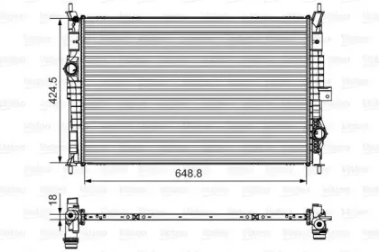 735632 VALEO Радиатор, охлаждение двигателя