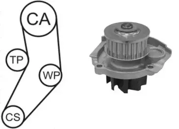 WPK-185201 AIRTEX Водяной насос + комплект зубчатого ремня