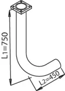 21106 DINEX Труба выхлопного газа