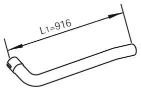 21219 DINEX Труба выхлопного газа
