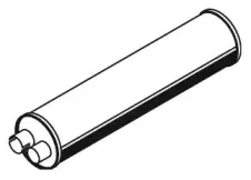 21372 DINEX Средний глушитель выхлопных газов