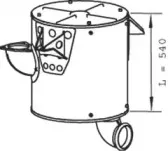 21388 DINEX Средний глушитель выхлопных газов