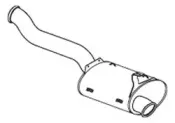 21450 DINEX Глушитель выхлопных газов конечный