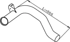 22157 DINEX Труба выхлопного газа