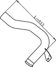 22163 DINEX Труба выхлопного газа