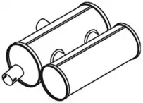 28393 DINEX Средний глушитель выхлопных газов