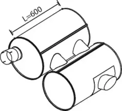 28407 DINEX Глушитель выхлопных газов конечный