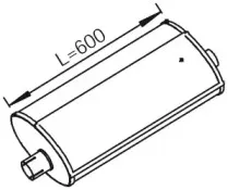 28419 DINEX Средний глушитель выхлопных газов