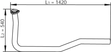 47103 DINEX Труба выхлопного газа