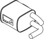 50461 DINEX Средний / конечный глушитель ОГ