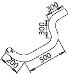 51127 DINEX Труба выхлопного газа