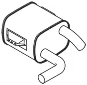 51354 DINEX Средний / конечный глушитель ОГ