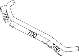 52647 DINEX Труба выхлопного газа