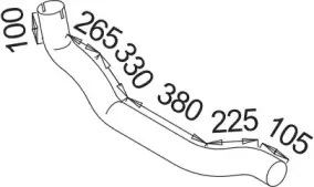 53225 DINEX Труба выхлопного газа