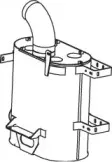 64355 DINEX Средний глушитель выхлопных газов