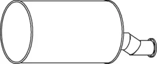 64382 DINEX Средний / конечный глушитель ОГ