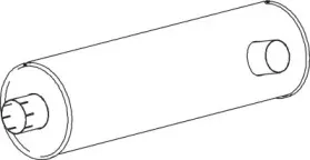 64452 DINEX Средний / конечный глушитель ОГ