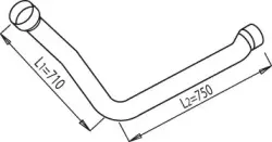 68164 DINEX Труба выхлопного газа