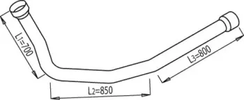 68181 DINEX Труба выхлопного газа