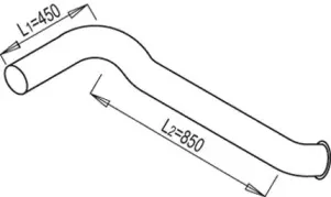 68689 DINEX Труба выхлопного газа