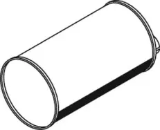 69312 DINEX Средний / конечный глушитель ОГ