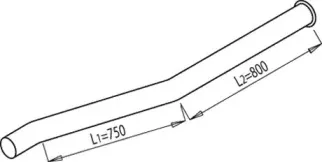 69609 DINEX Труба выхлопного газа