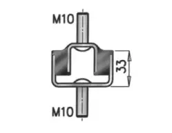 69804 DINEX Кронштейн, система выпуска ОГ