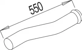 80285 DINEX Труба выхлопного газа