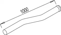 80286 DINEX Труба выхлопного газа