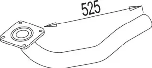 80290 DINEX Труба выхлопного газа
