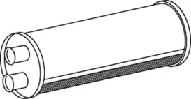 80408 DINEX Средний / конечный глушитель ОГ