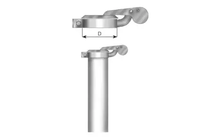 98420 DINEX Регулирующая заслонка, выпускная труба