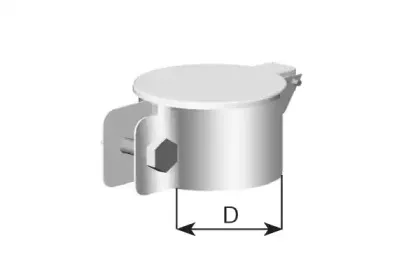 98461 DINEX Регулирующая заслонка, выпускная труба