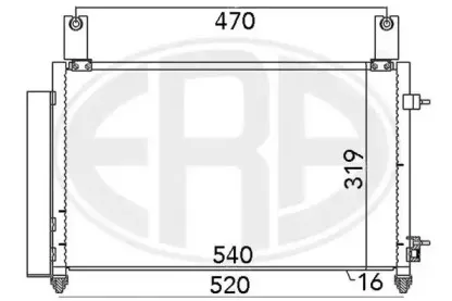 667032 ERA Конденсатор, кондиционер