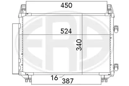 667070 ERA Конденсатор, кондиционер