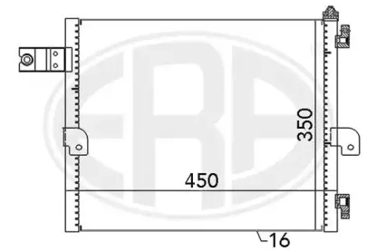 667088 ERA Конденсатор, кондиционер