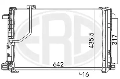 667111 ERA Конденсатор, кондиционер