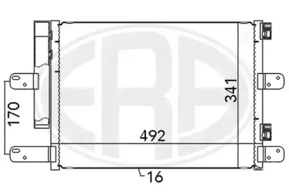 667120 ERA Конденсатор, кондиционер
