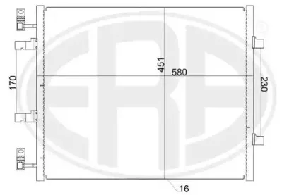 667156 ERA Конденсатор, кондиционер