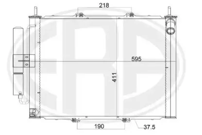 667164 ERA Конденсатор, кондиционер