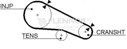 4093 FLENNOR Ремень ГРМ