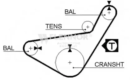 4109 FLENNOR Ремень ГРМ